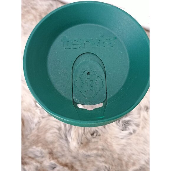 Tervis 24 Oz Clear Tumbler W/ Green Lid & Embroidered Sea Turtle Design - Picture 6 of 7